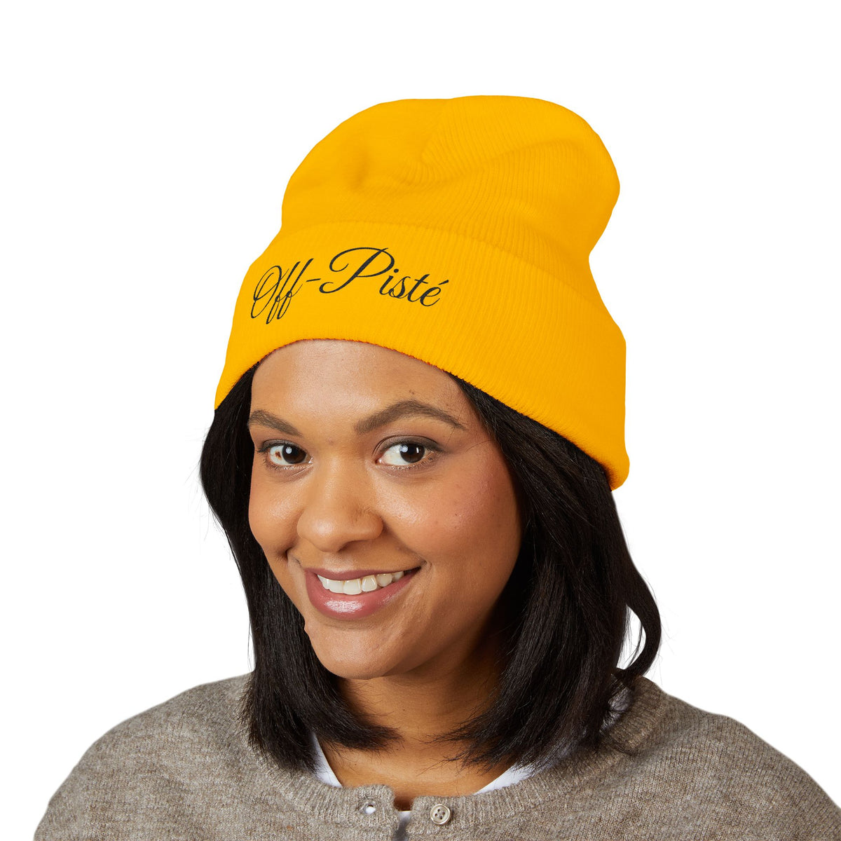 Off-Pisté Embroidered Cuffed Beanie