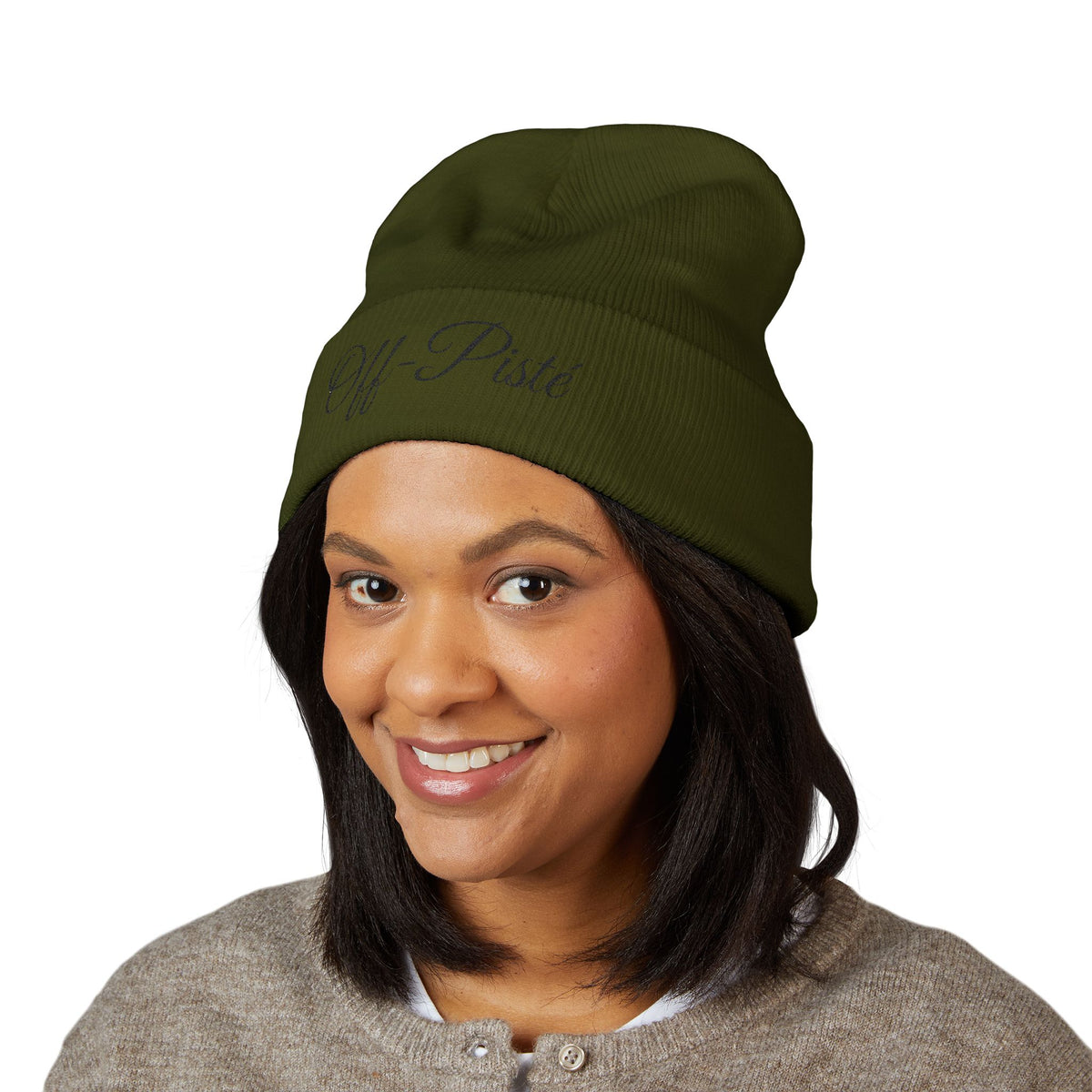 Off-Pisté Embroidered Cuffed Beanie