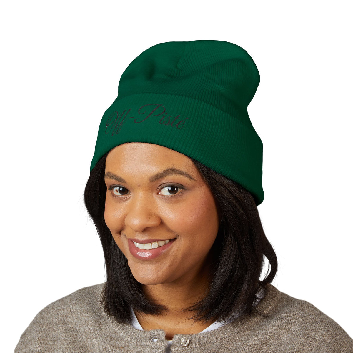 Off-Pisté Embroidered Cuffed Beanie