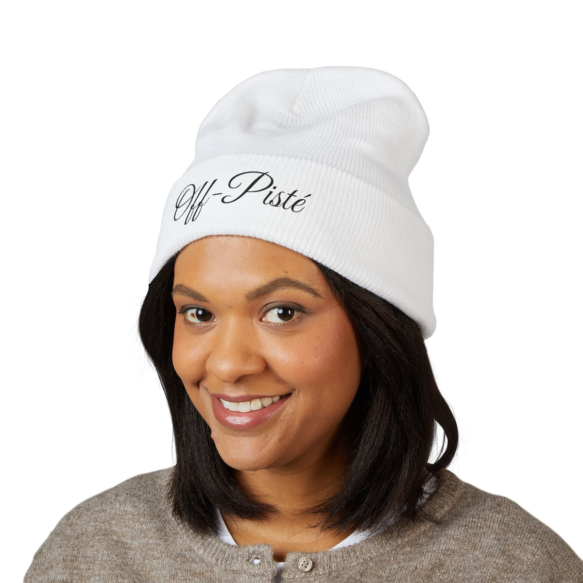 Off-Pisté Embroidered Cuffed Beanie